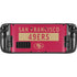 NFL San Francisco 49ers Red Performance Series Steam Deck Handheld Gaming Computer Skin